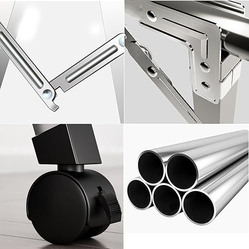 Miniatura 5 de 94 Inch Clothes Drying Rack, Stainless Steel Garment Rack for LaundryFoldable Adjustable, Portable Drying Rack with Reinforced Frame,