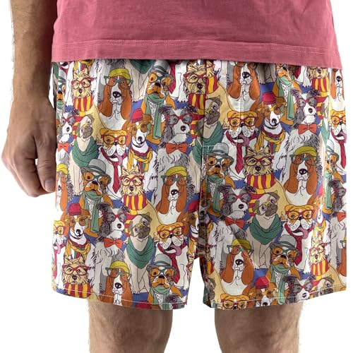 ROCK ATOLL Men's Traditional Cotton Boxer Shorts in Fun Unusual Pattern & Bold Prints3