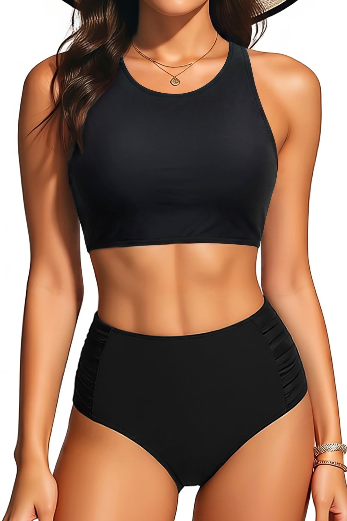 Holipick Two Piece High Waisted Set