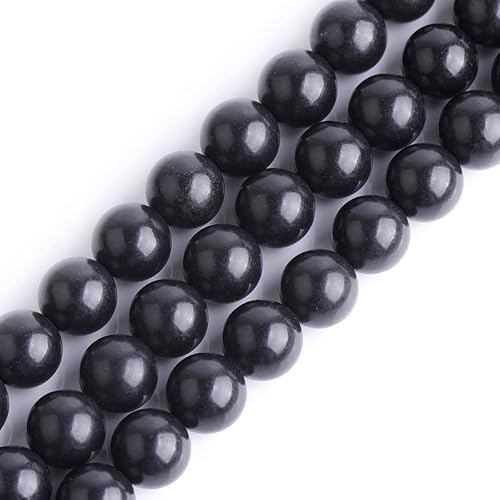 Miniatura 80 de GEM-Inside - Cuentas sueltas de ágata india natural de 0.157 pulgadas (0.157 in) con cuentas redondas de cristal energético para hacer joyas, 15