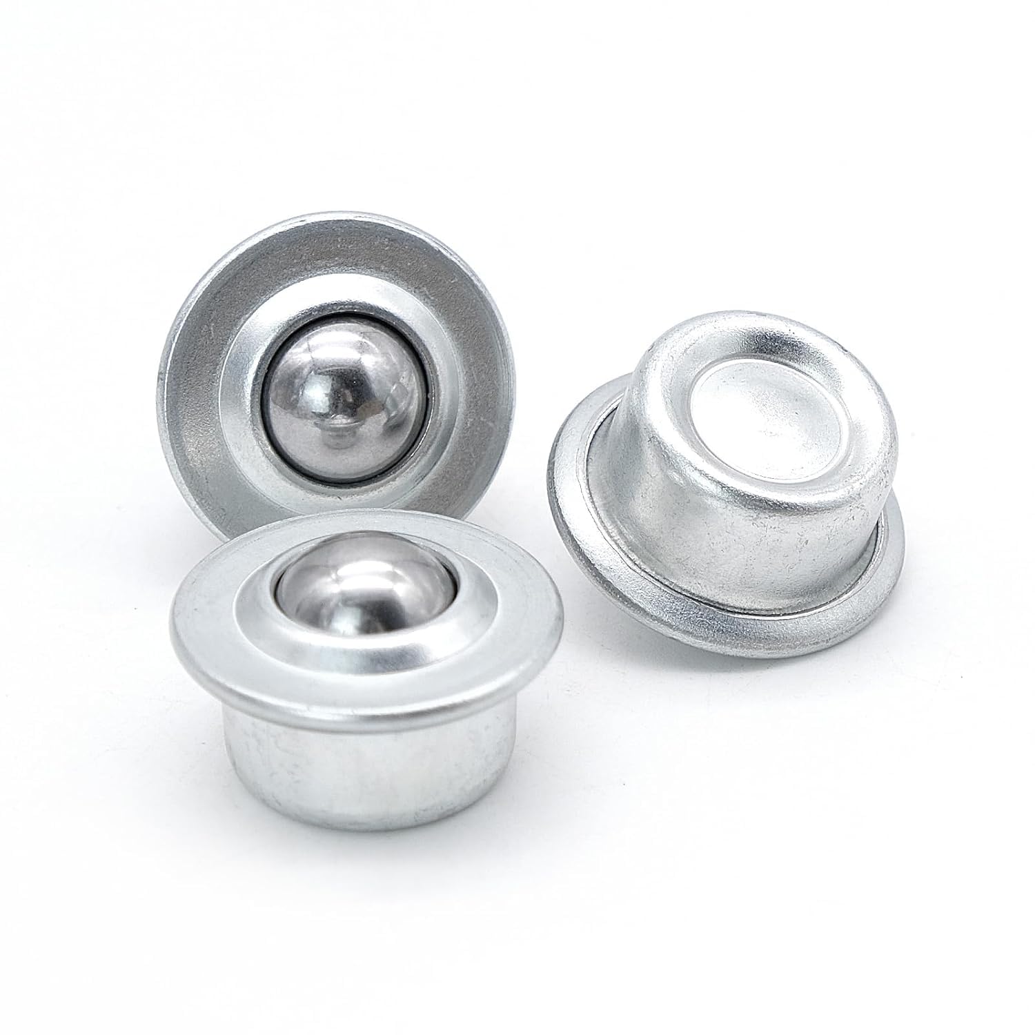 10 piezas Transferencia de bolas de acero inoxidable Ruedas de bolas universales Rodamiento Transportador Ruedas universales para muebles