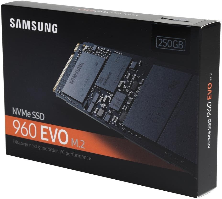 Samsung 960 EVO Series, 250GB PCIe NVMe M.2-2280 Internal Solid State Drive with 512 MB Cache thumbnail 2