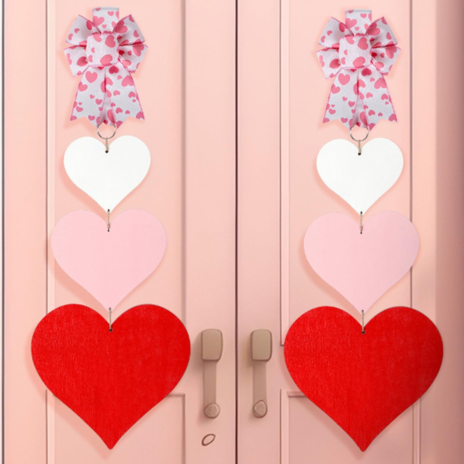 Amazon.com: Suzile 2 Pcs Valentine's Day Heart Door Hanger Wooden