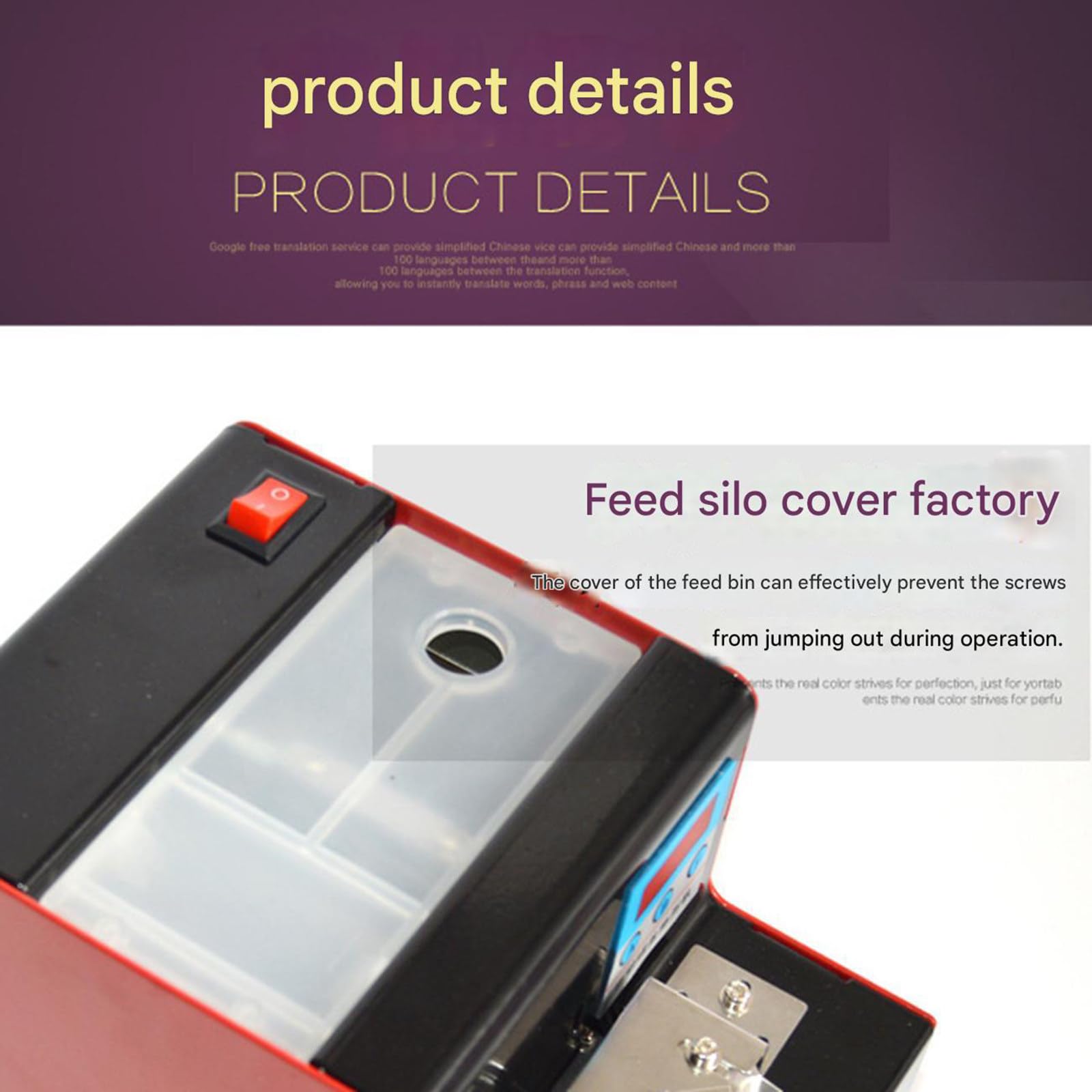 Máquina automática de organización de tornillos con función de conteo, herramienta de recolección de materiales eficiente para una mayor capacidad de producción, ideal para necesidades de fabricación