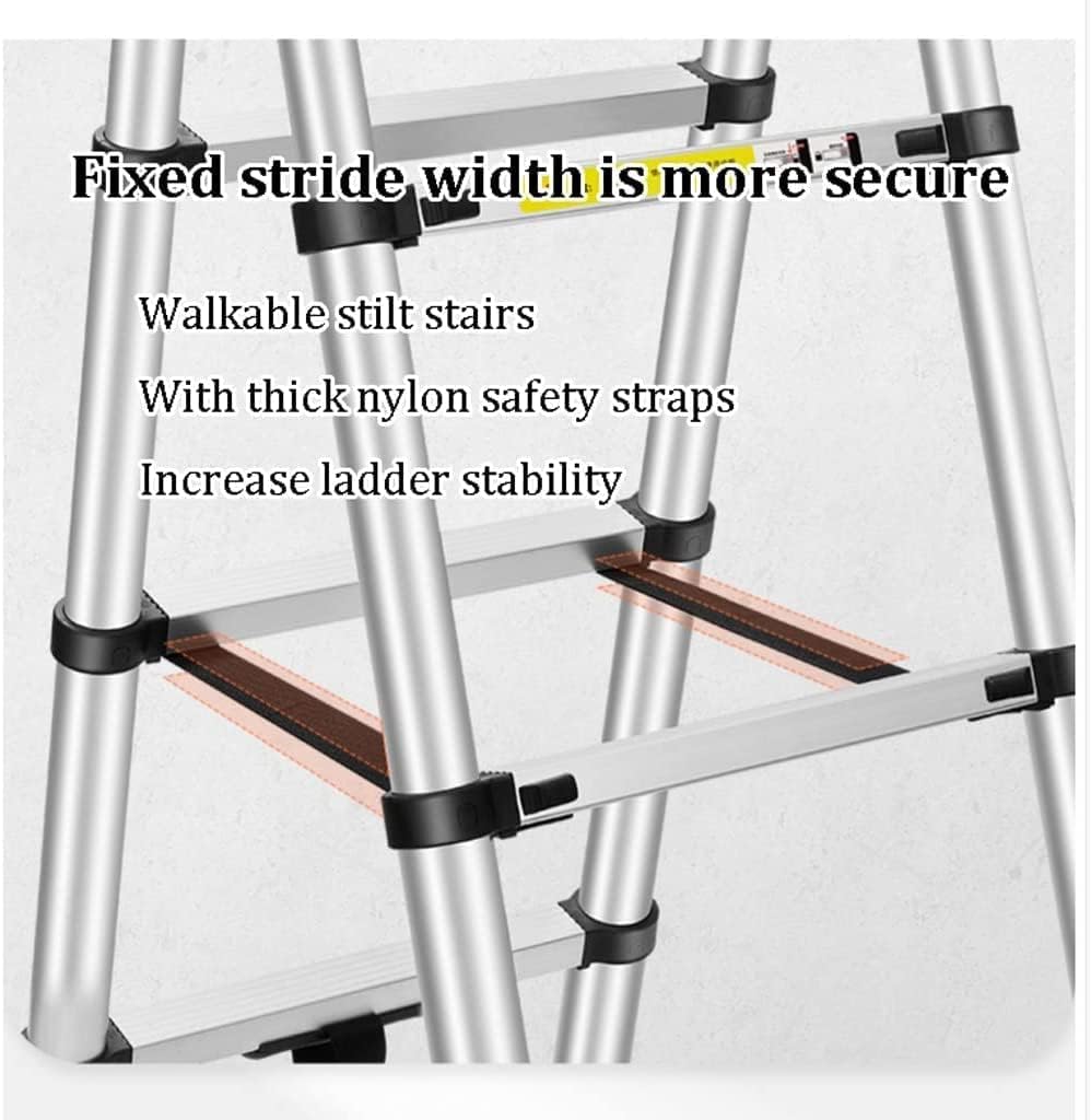 Step Ladder Folding Step Stool Extension Ladder Portable Telescoping Ladders Folding Ladder Aluminum Step Ladder Household Industry Household Daily Step Ladders Folding Ladder Telescoping Ladder ( Col