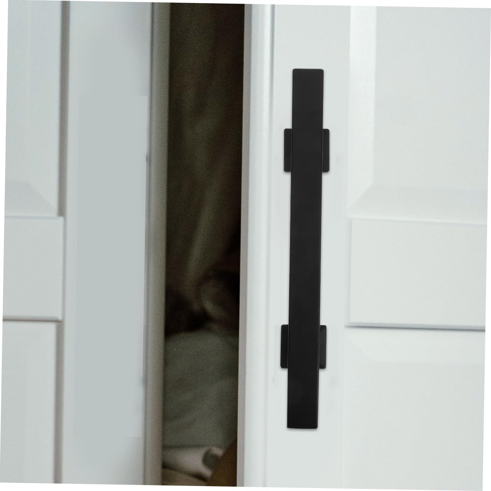 Maniglia Carbonio Fienile Scorrevole Porta per Acciaio in Nero | Set da 1 Pezzo, Robusta e Multifunzione, per Cancelli in Legno Massello e Porte Fienile, Stile Moderno