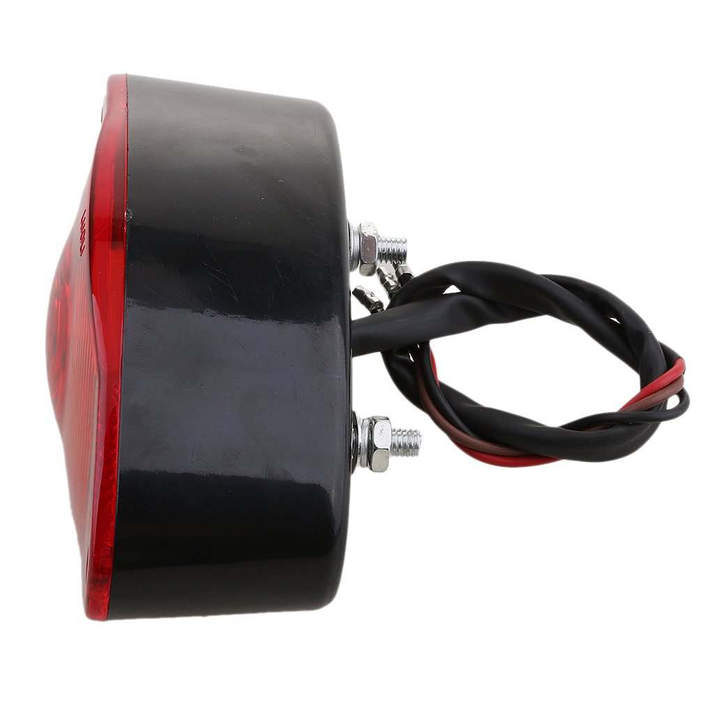 MagiDeal Feu Stop Arrière Moto,Feu Stop Universel de Moto ATV UTV Dirt - Noir