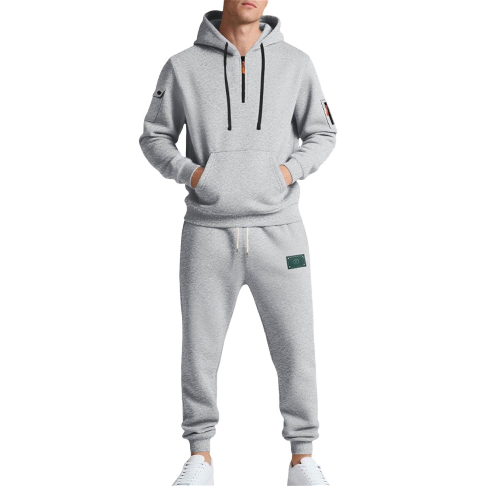 Chandal Hombre Deporte Sudadera con Capucha Térmico Otoño Invierno Streetwear