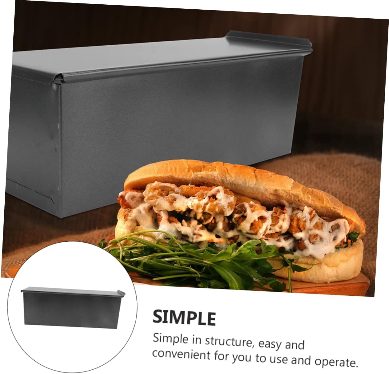 Non-stick Toast Box Easy Demoulding Mold Bread Molding for Home Bakery