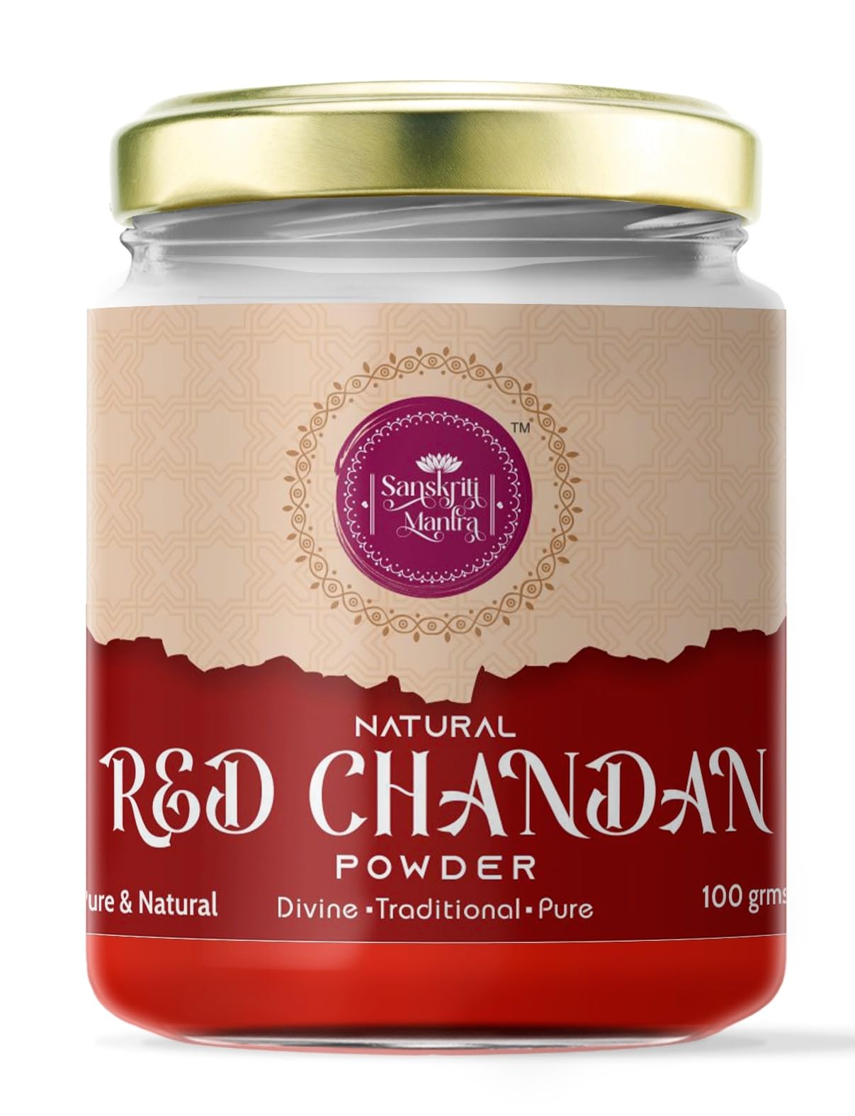 Natural Red Chandan Powder 100g | Pure Red Sandalwood Powder for Tilak, Abhishek & Rituals | Natural, Sacred & Fragrant-image-49