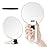 B Beauty Planet 40X Magnifying Mirror, Hand Mirror with Handle, Double Sided Hand Mirror with 40X/1X Magnification, Travel Essential Portable Foldable Makeup Mirror for Precision Makeup White
