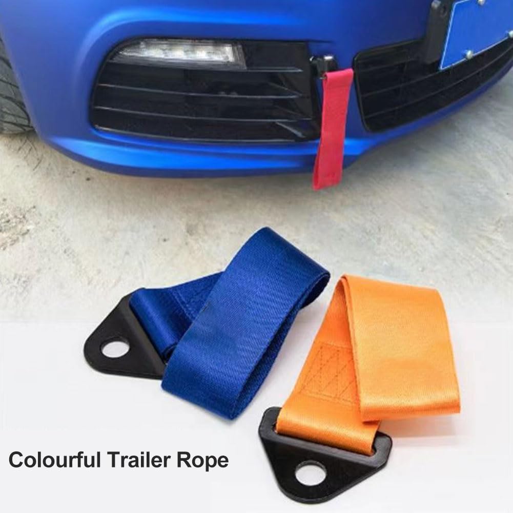 3 Pièces Cordes De Remorquage Nylon - Sangles Sport Remorquage Voiture Course Avant Arrière