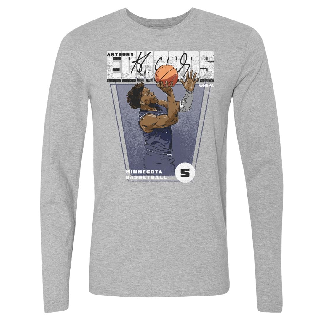 500 LEVELAnthony Edwards Long Sleeve Shirt - Anthony Edwards Minnesota Premiere WHT