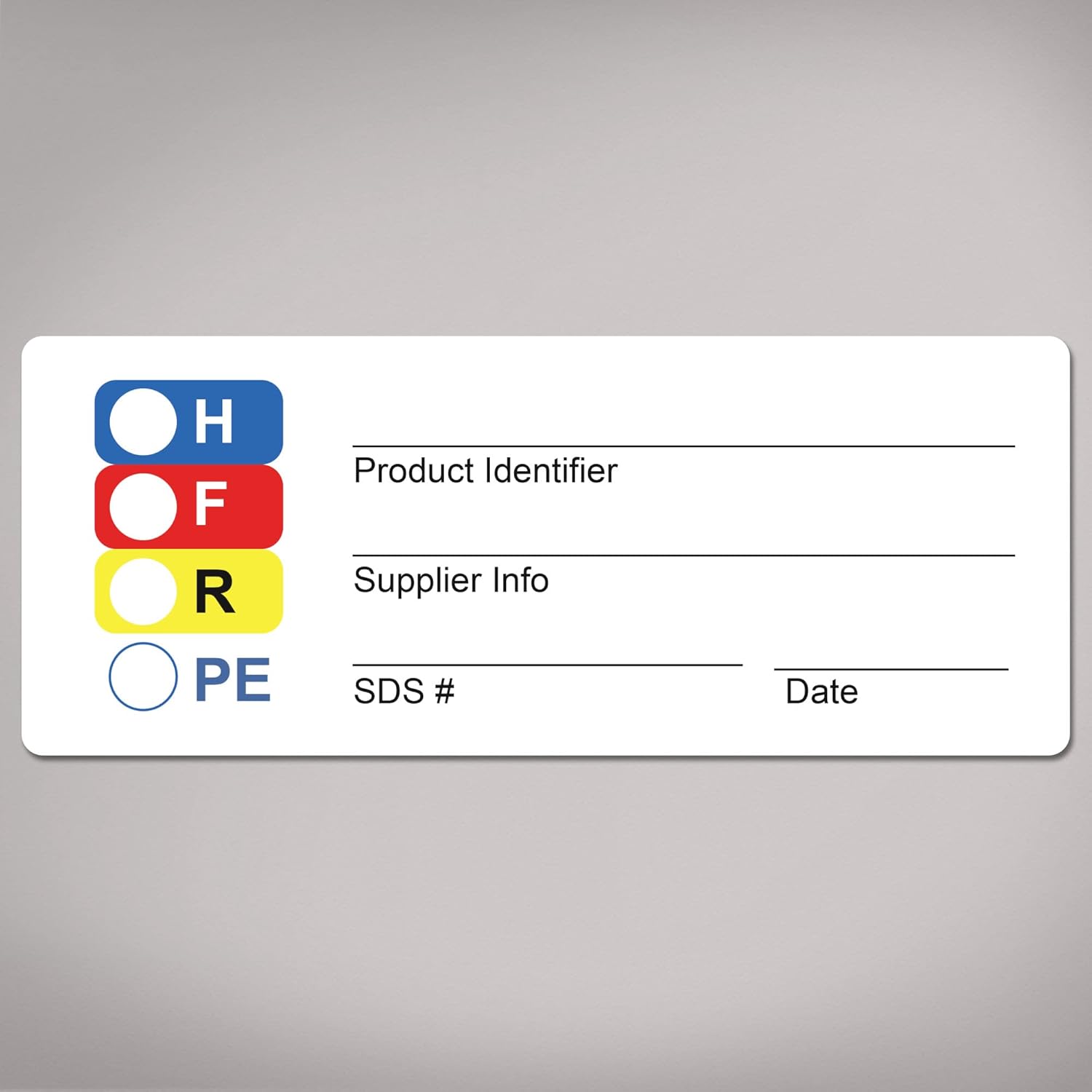 Avery HMIS Secondary Container Labels, Waterproof, Chemical Resistant, Preprinted, Handwrite-Only, 1" x 2.5", 600 HMIS Labels