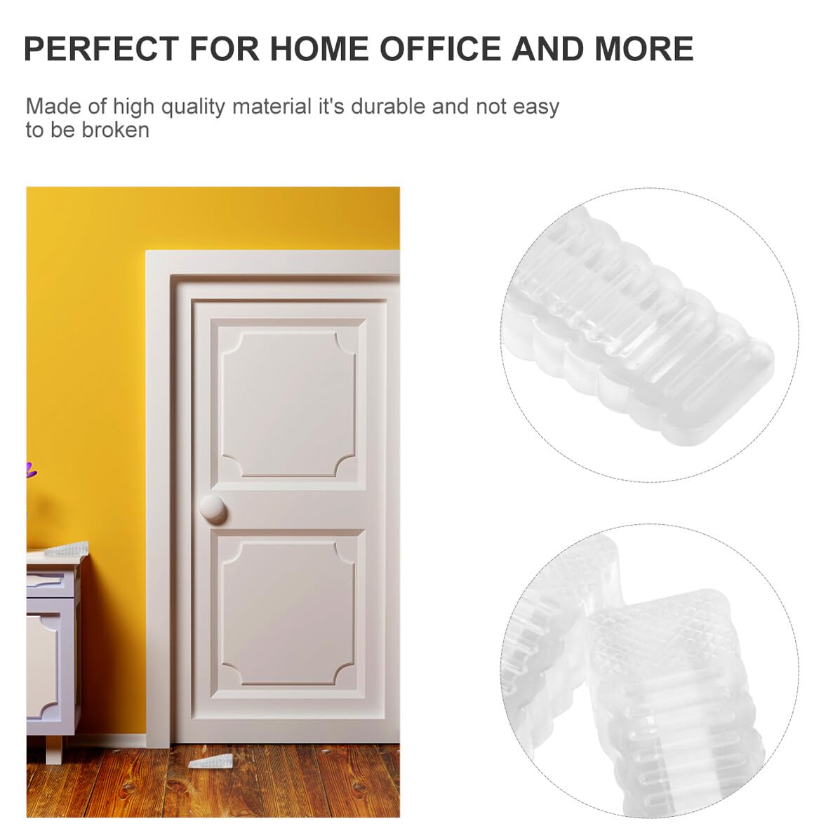 Veemoon 8piezas Tope de Puerta de Seguridad Hogar Tapón de Seguridad para Puerta Cuña de Tope para Sujeta y Bloqueador de Tapones