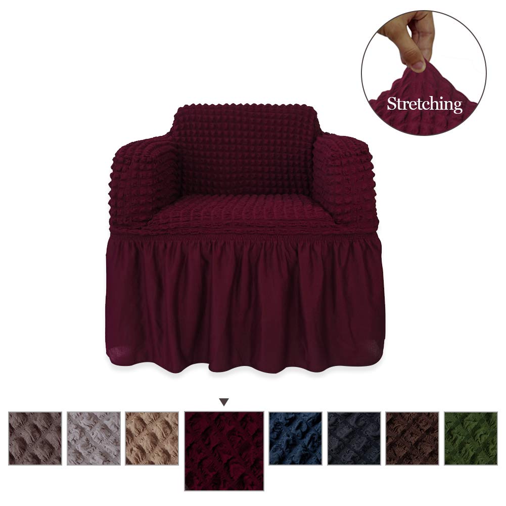 Niceec Armchair Slipcover Burgundy Armch Buy Online In Burkina Faso At Desertcart