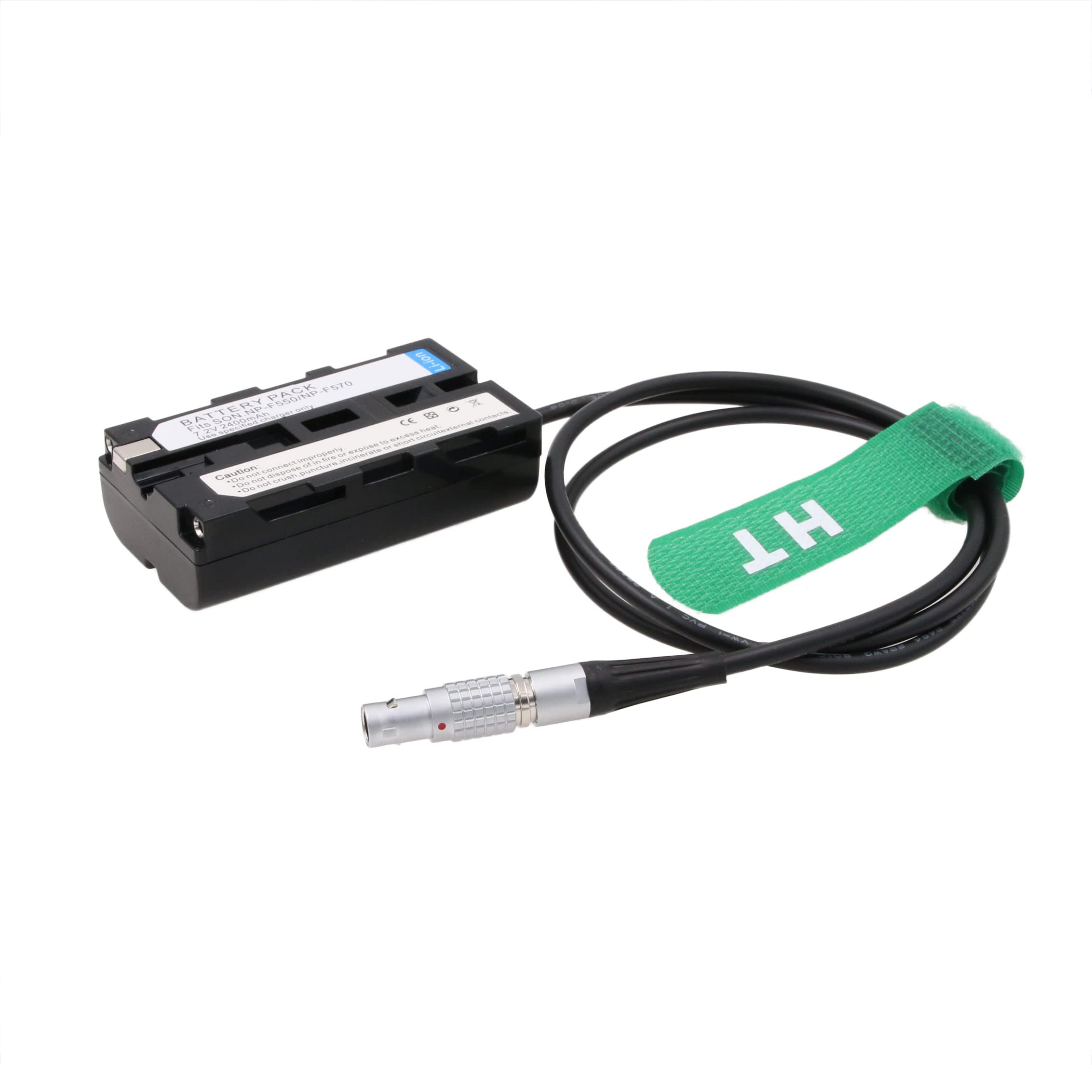 HangTon 0B 2 Pin auf NP-F970 F570 F550 Dummy Akku für Blackmagic Video Assist 12G Atomos Shogun Inferno Ninja Monitor