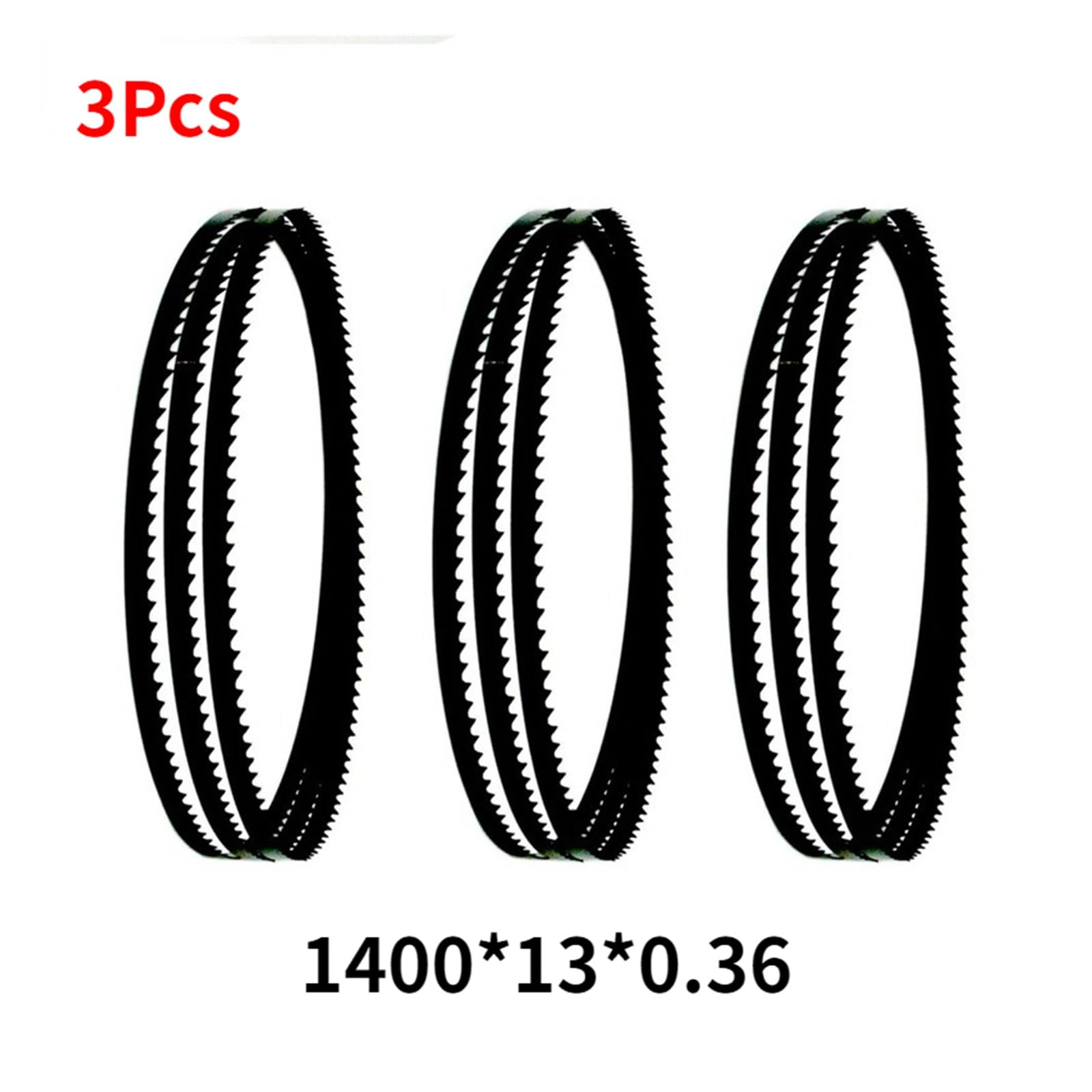3 pièces 1400mm/13mm/0.36mm/(6 T ou 10 T) lame de scie à ruban for scie à ruban HBS30 for Scheppach outils lame de scie(Size:6 TPI)