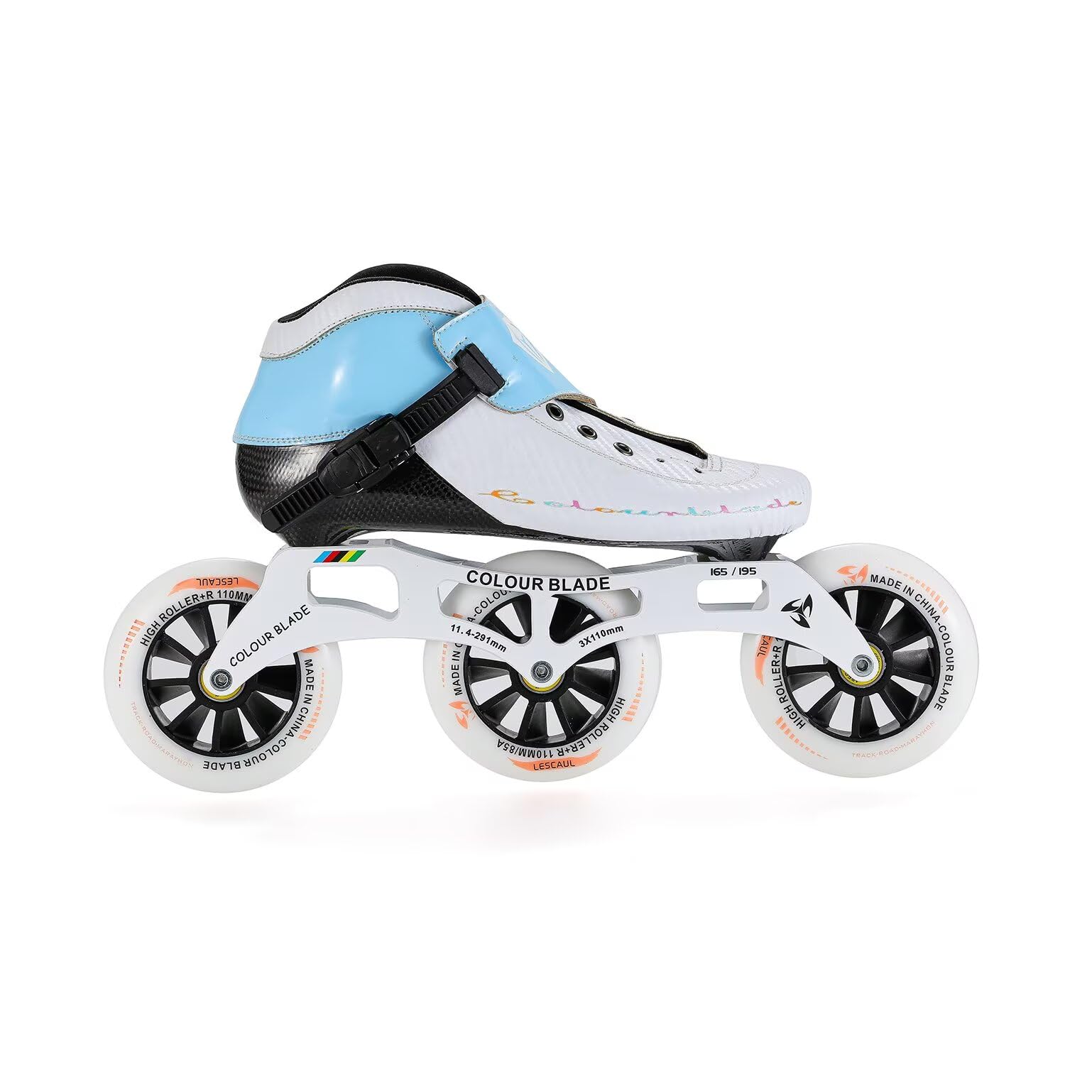 Professionelle Speed-Inlineskates – Carbonfasersohle, Aluminiumrahmen, ABEC-9-Kugellager – 3- oder 4-Rollen-Optionen verfügbar – Low-Cut-Rennskates für Damen und Herren