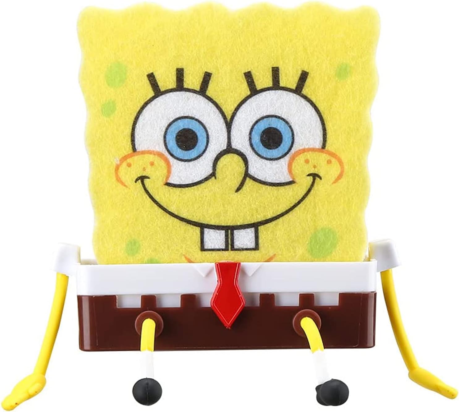 LUYAO Cute Cartoon Sponge Holder with Spong,Kitchen Sponge Holder for SpongeBob, Kitchen Cleaning Sponges,Holder for Kitchen Cleaning Sponges,Kitchen Sink Sponge Holder
