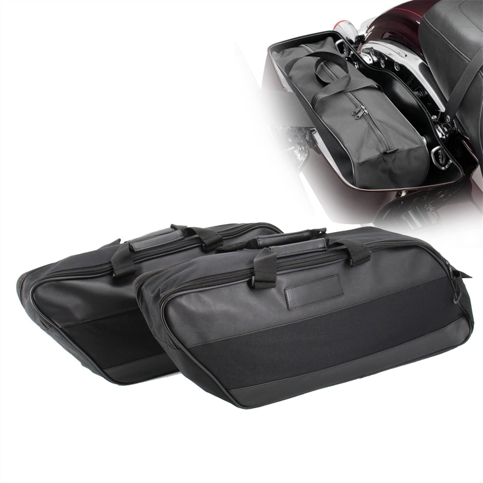 WEB限定デザイン ハードサドルバッグ荷物ライナー ツアーパック ソフト