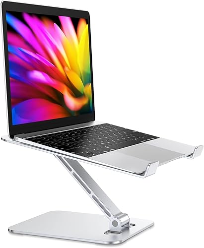 RIWUCT Soporte plegable para laptop soporte ergonómico de altura ajustable para computadora de escritorio soporte elevador portátil de aluminio