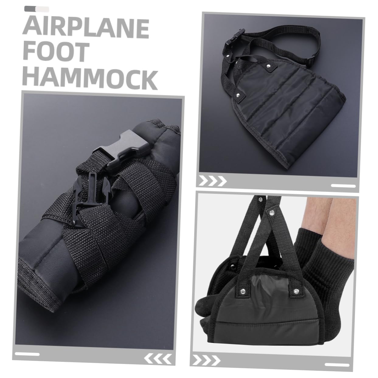 VILLCASE 8pezzi Poggiapiedi Da Viaggio Per Aereo Di Comfort Movimento Accessori Per Voli Lunghi Hammock Per Piedi Per Gonfiore e Favorire Relax Durante Viaggi