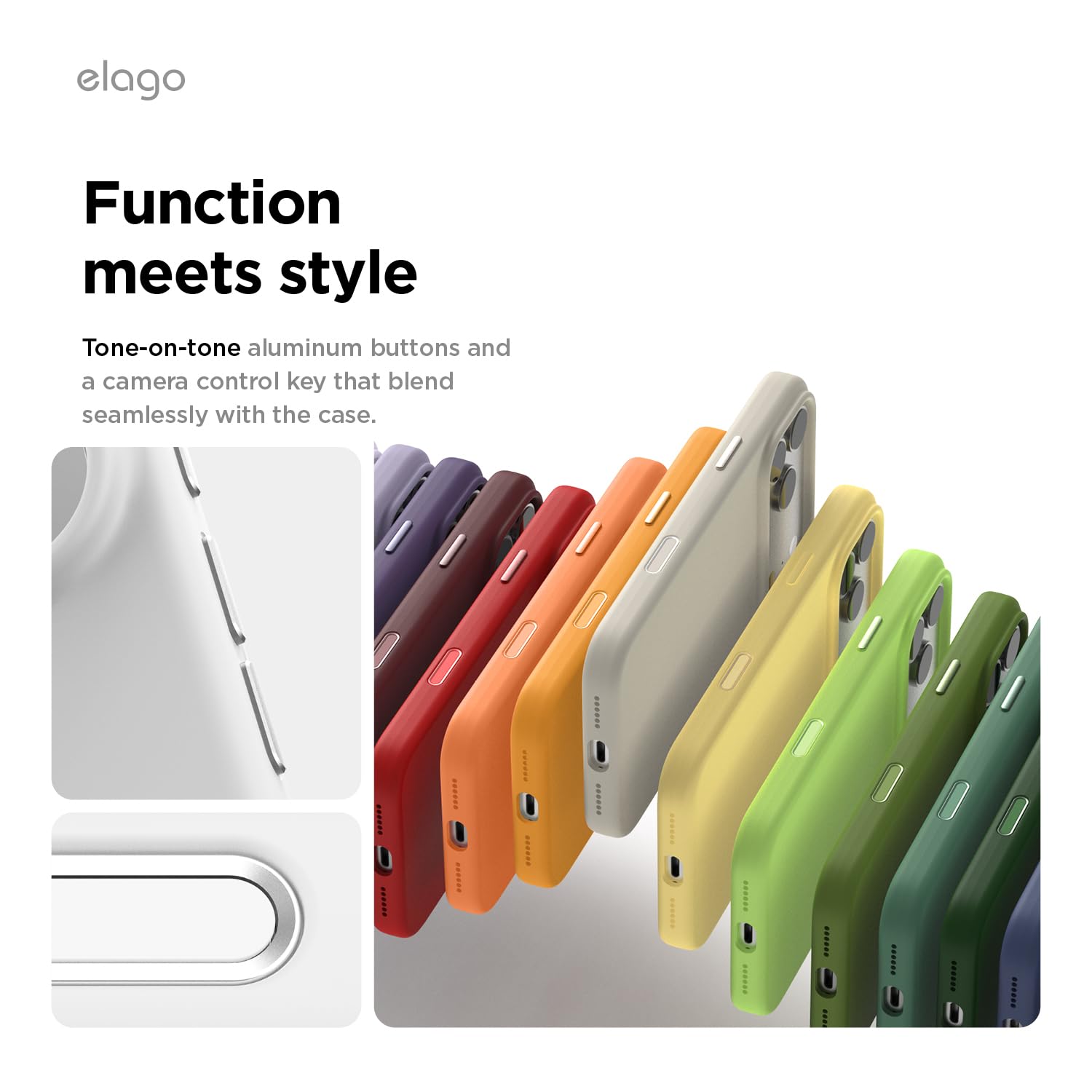 elago Cover Magnetica in Silicone Liquido per iPhone 17 Pro Max (6,9") – Compatibile con MagSafe, Antiurto, Sottile, Finitura Soft-Touch (Bianco)