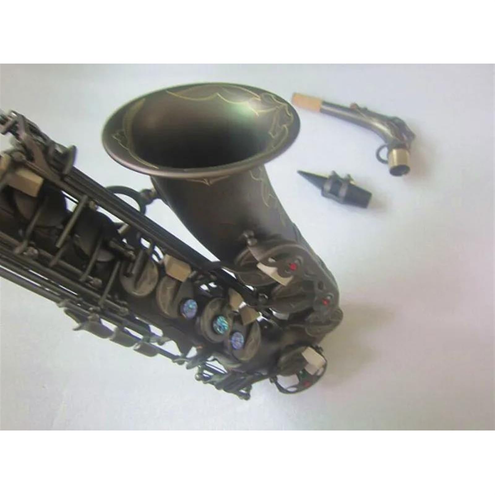 Saxofón Mi Bemol Alto Saxofón Negro Mate Oro Instrumentos Musicales Tocados De Grado Profesional Con Estuche Para Boquilla