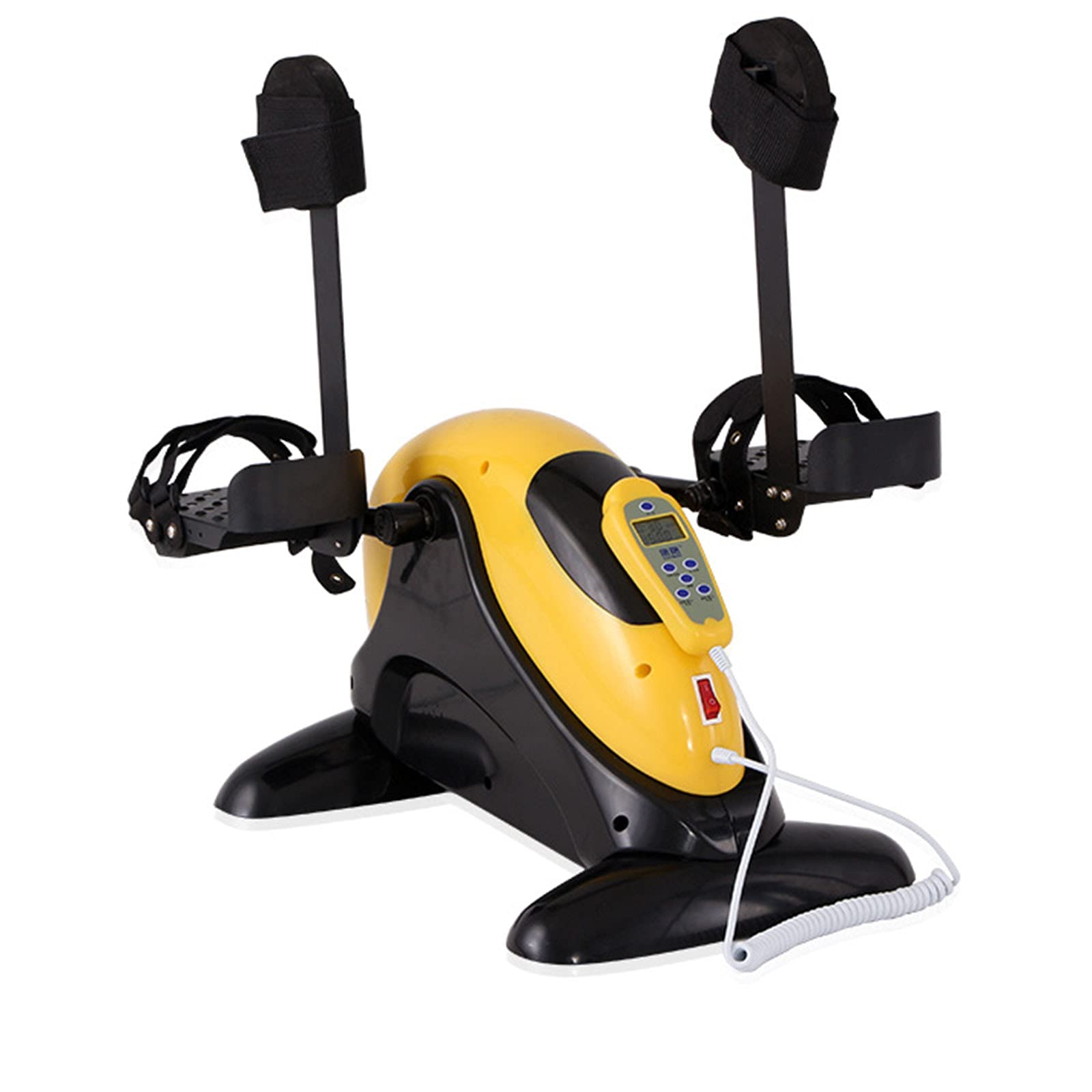 Esercitatore Elettrico per Pedali di Riabilitazione per Adulti, Trainer Motorizzato per Pedali per Bici da Riabilitazione per Disabili, per Esercizi Stazionari per Braccia E Gambe,B