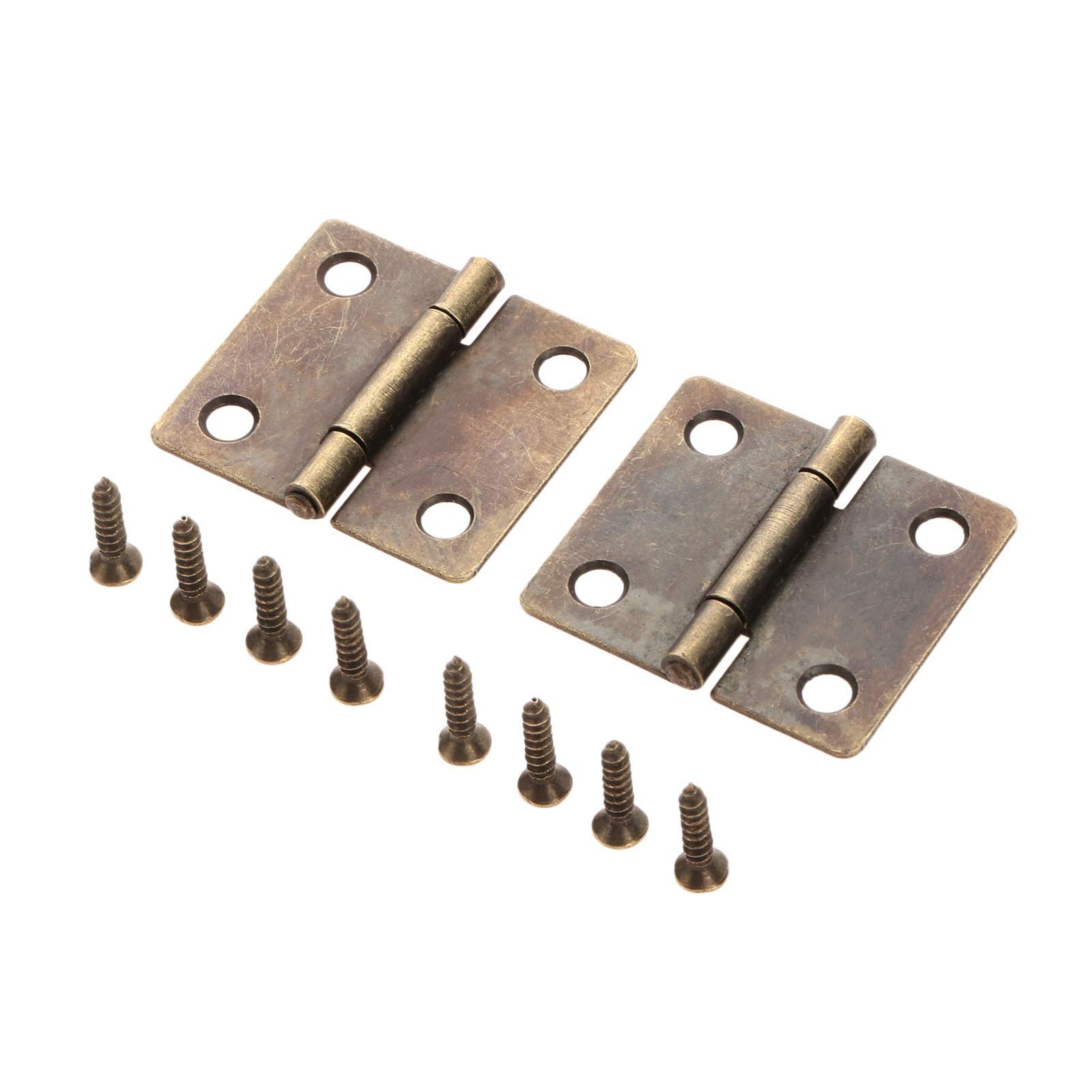 Nvsfzgiyg One Color Antique Hinges,Bronze Decorative,Wooden Box Hinge,2Pcs 38 * 34Mm Furniture Cabinet Drawer Door Butt Vintage For Jewelry Gift