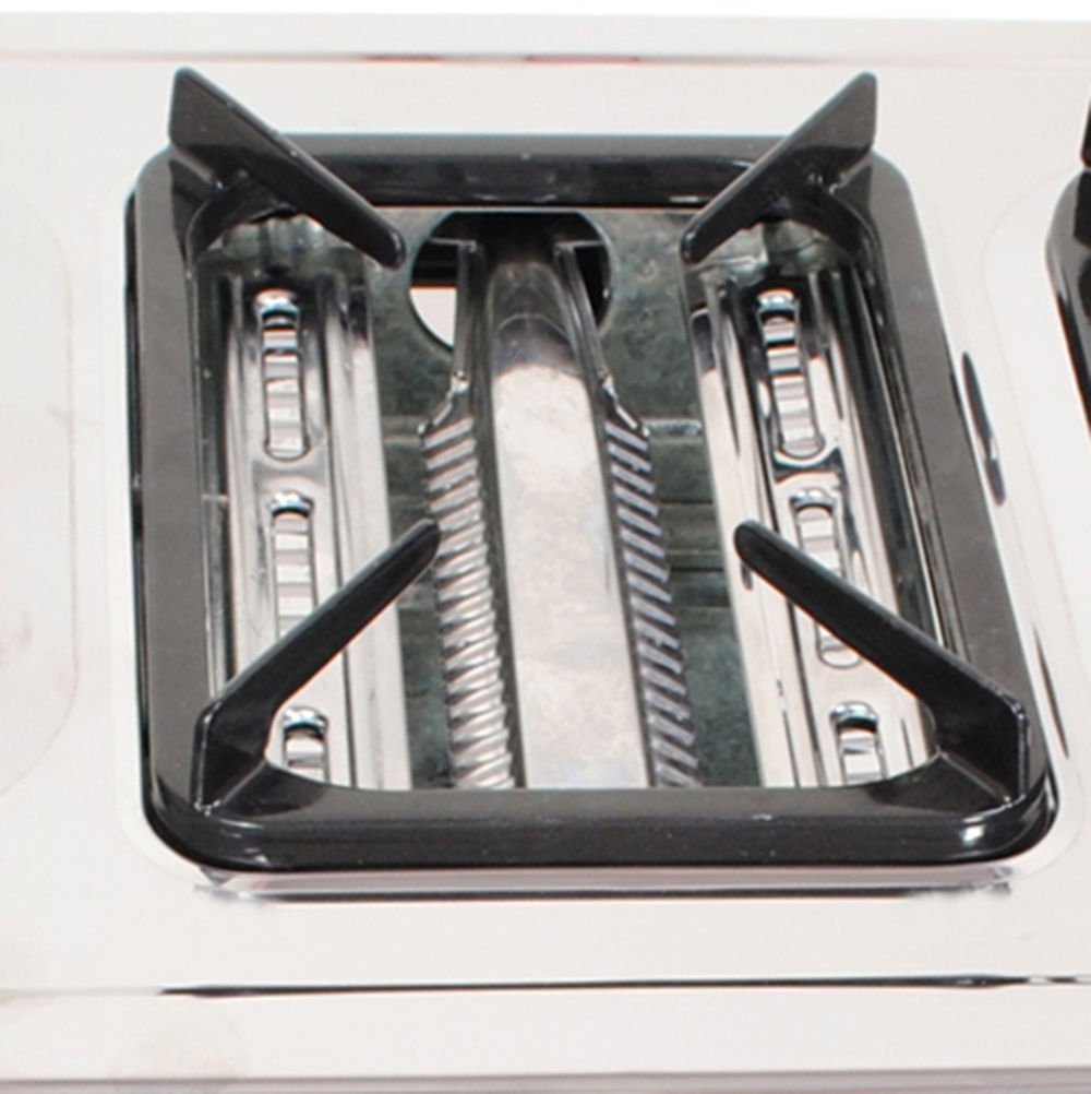 3-Fuss Hockerkocher 7,5 KW ZÜNDSICHERUNG PIEZO Druckregler Gasschlauch/Gaskocher