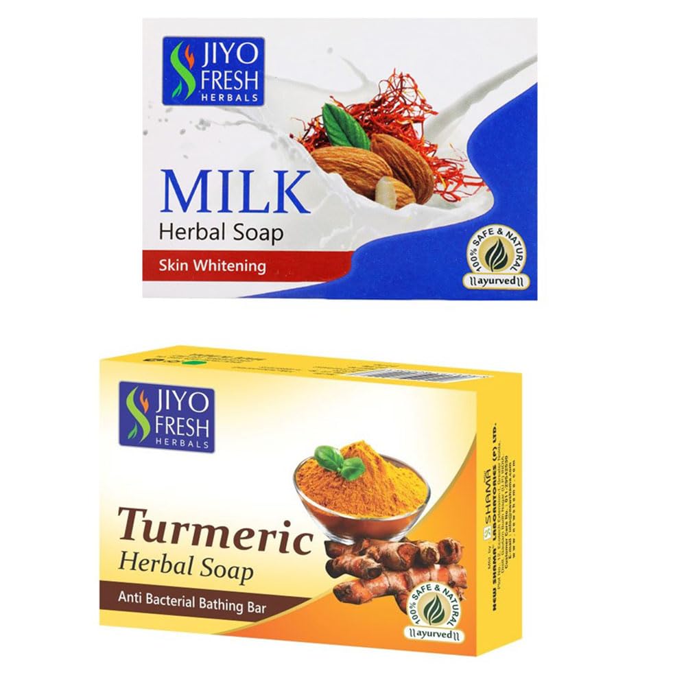 New Shama Milk & Turmeric Soap Combo | Nourishing & Gentle | Herbal Formula