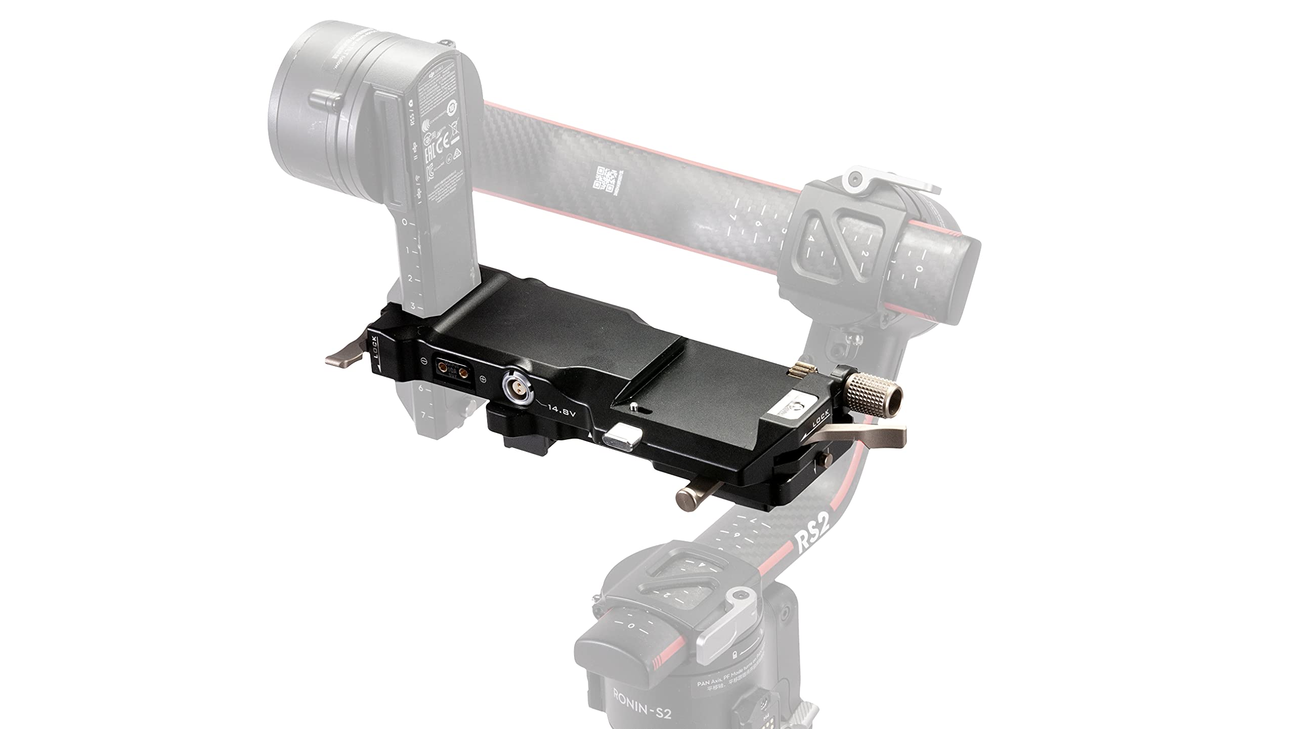 ビデオカメラ TILTA Power Pass-through Plate Tilta Batterijplaat compatibel met RS 2 Power Pass-Through Plate