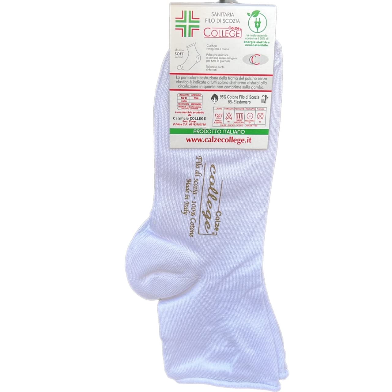Lot de 6 paires de chaussettes pour femme sans élastique en pur coton fil d'écosse élastique 35-40