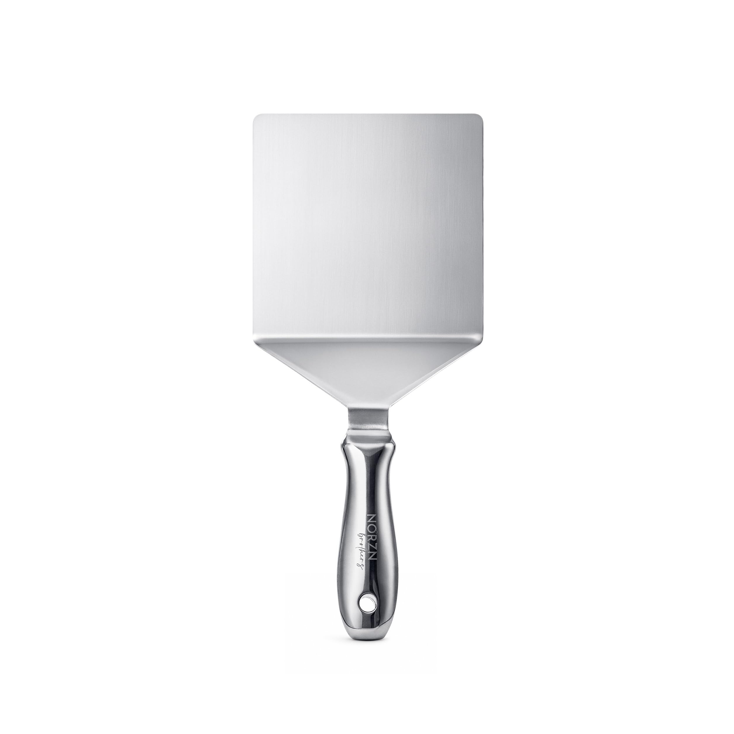 Spatola Piastra Acciaio Inox – Spatola Cucina Grande Flessibile con Gradiente e Finitura a Specchio, Barbecue BBQ, Griglia, Teppanyaki, Lavabile Lavastoviglie, Cert. Alimentare, Garanzia 10 Anni