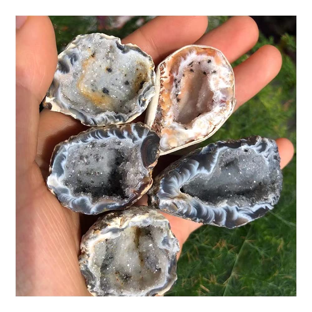Salud y hogar Águila RARA Natural Cueva Cristal Cuarzo Cuarzo Croquete Minero Aura Curación Cristal Cristal Decoración del hogar Espécimen Mineral (al Azar) (Size : 5pcs)
