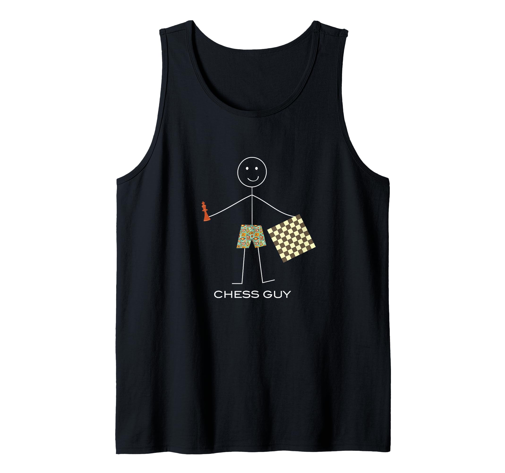 Mens Funny Mens Chess Guy, Boy Chess Player Tank Top