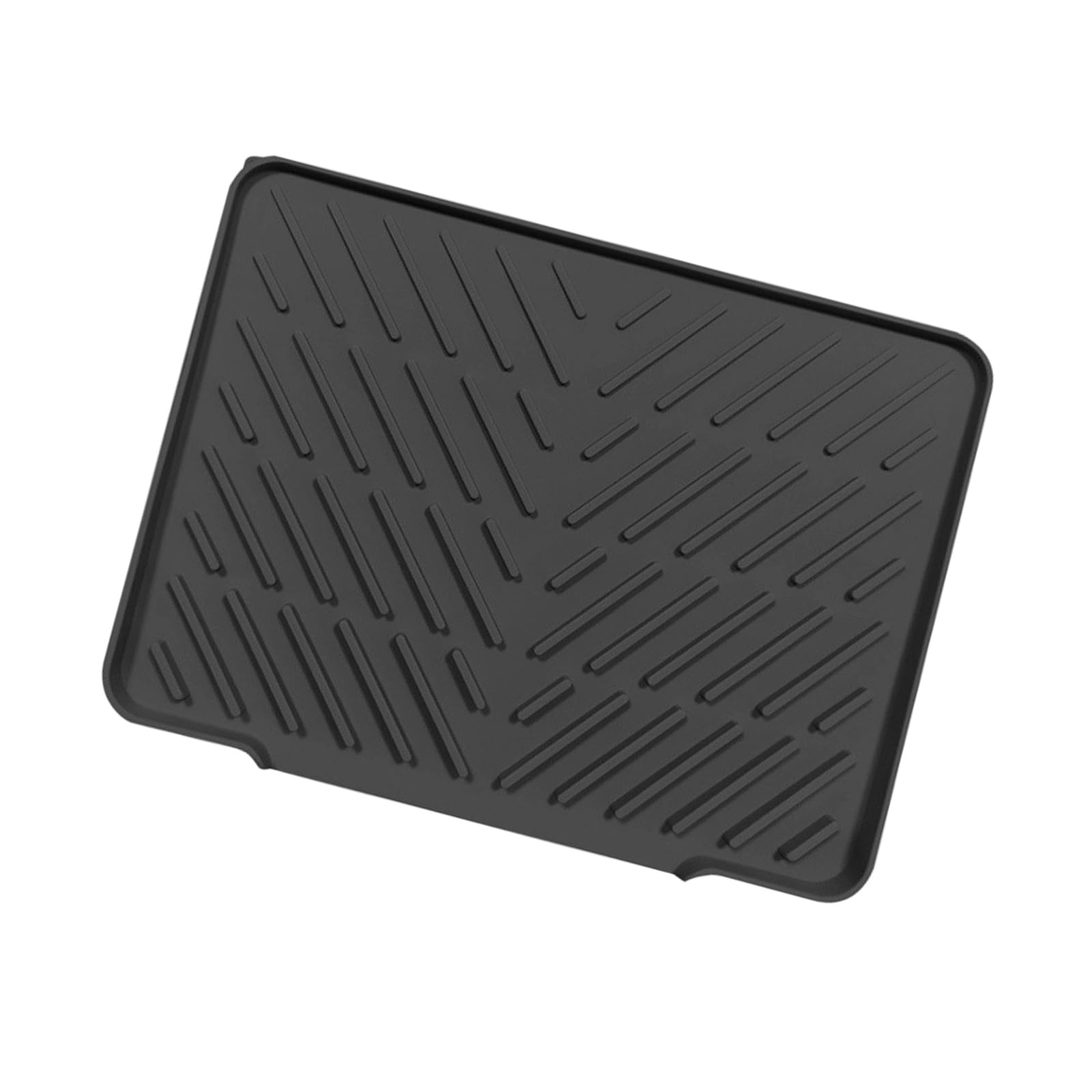 Msioytog Large Silicone Drying Mat with Elevated Edges and for Kitchen Utensils Elastomer Drying Mat