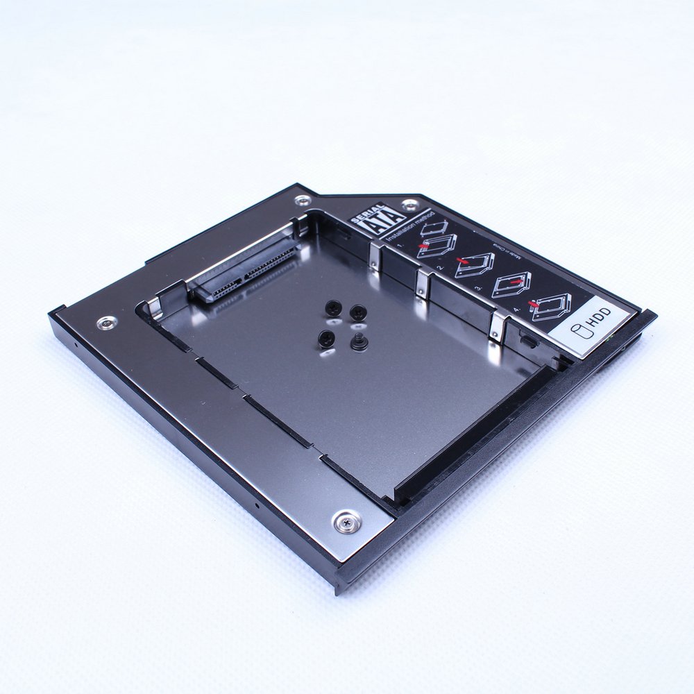 defantech SATA 2nd 9.5mm SATA HDD SSD Hard Disk Drive ejector latch mechanism Caddy for Dell Latitude E6400 E6410 E6500 E6510 and Precision M2400 M4400 M4500