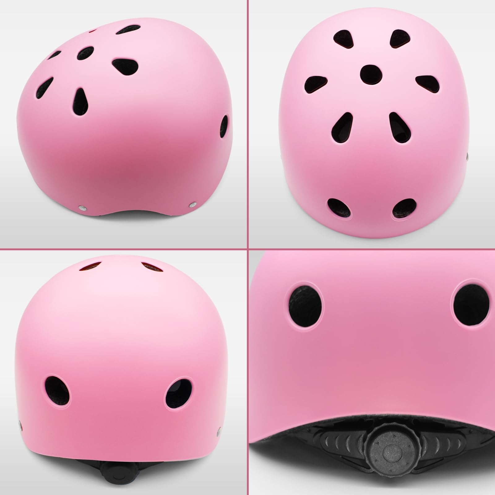 Casco de bicicleta para niños, casco para niños de 3 a 5 a 8 años, casco de monopatín con rodilleras, coderas y muñequeras para niños y niñas, conjunto de equipo de protección para patinaje, ciclismo 3