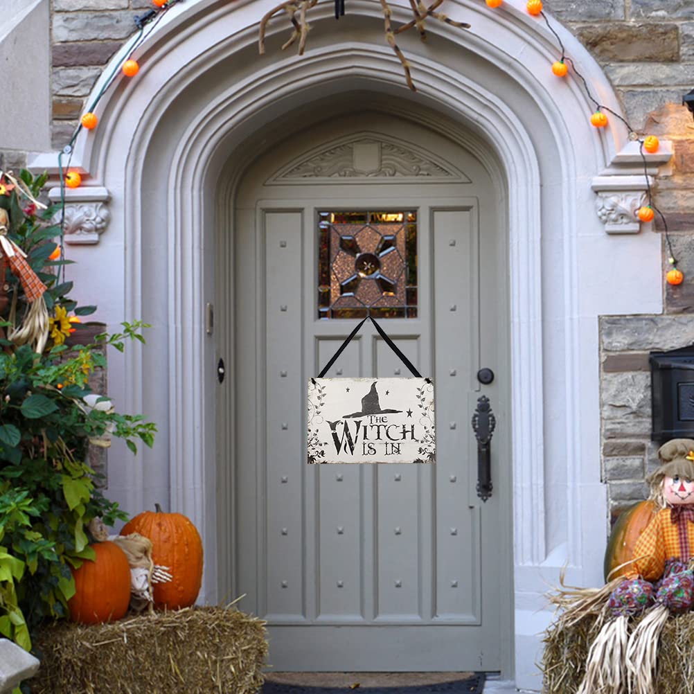 Targhetta rotonda in acrilico con decorazione da appendere, per Halloween, per feste, vacanze, porta e decorazione per la casa