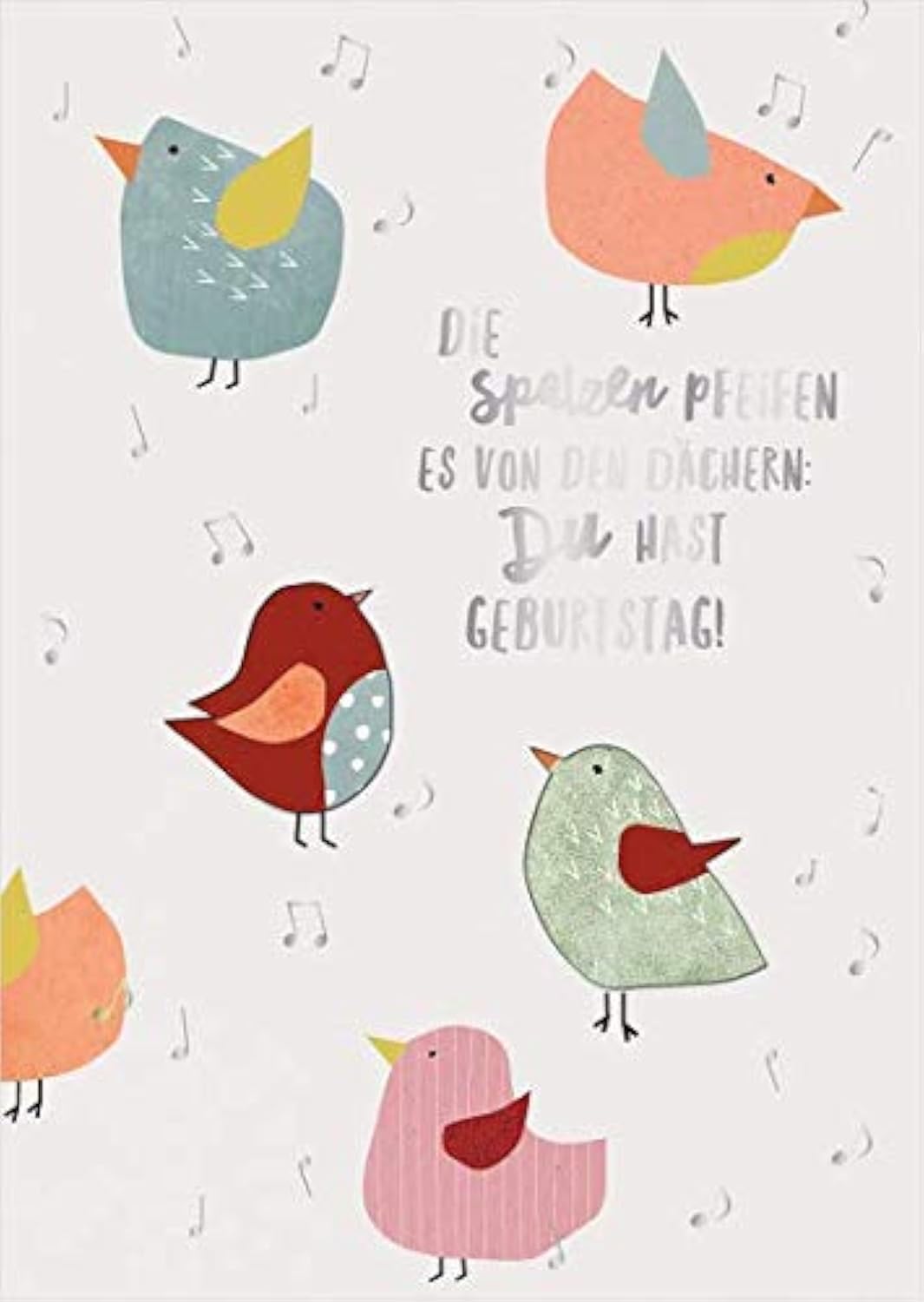 Grafik-Werkstatt Birthday Card | Music Card with Sound | Coversong | Don't Worry, Be Happy