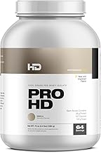 HD MUSCLE ProHD Protein | 100% Grass Fed Whey Isolate | 25g Protein, 110 Calories, 0g Fat | Zero Fillers or Amino Spiking | 4.4 Pound, 64 Servings (Vanilla)