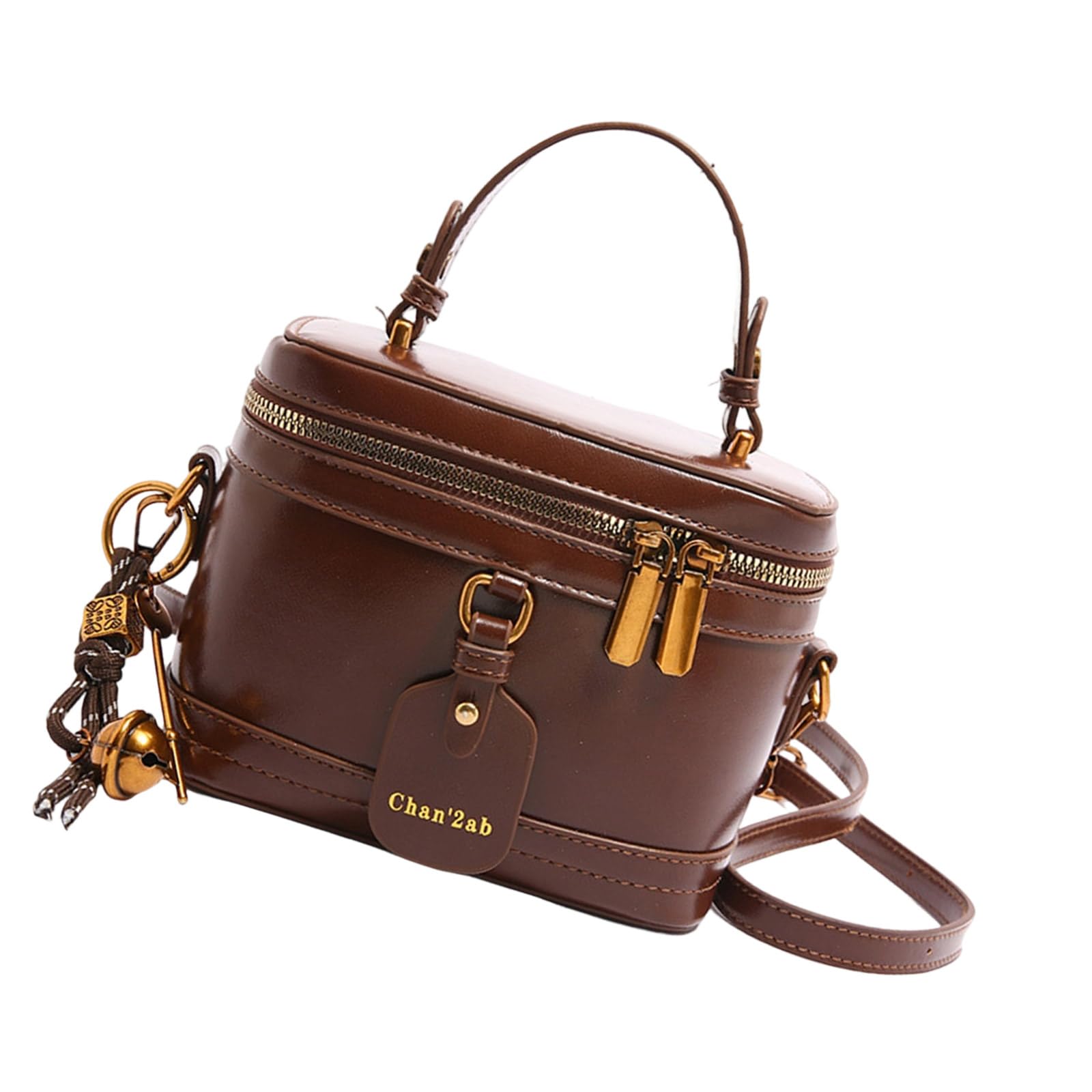 Xjdzineq Bucket Bag Stylish Shoulder Trendy Handbag All-Matching Messengers Retro Crossbody for Travel Women Stylish Shoulder