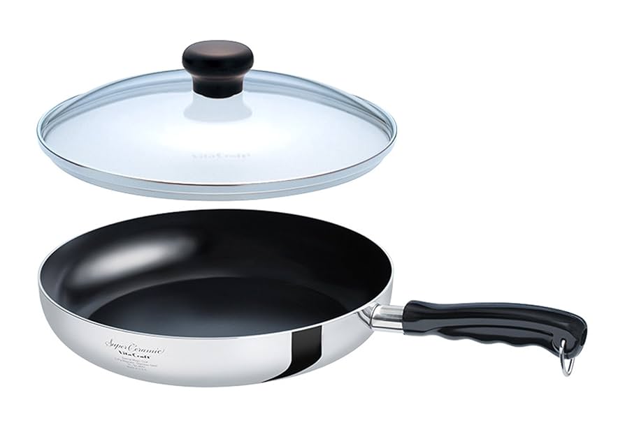 ビタクラフトフライパンフライパン蓋付き【IH耐用】【14800円→12000円】 Amazon｜ビタクラフト フライパン 20cm IH対応 ステンレス 蓋付