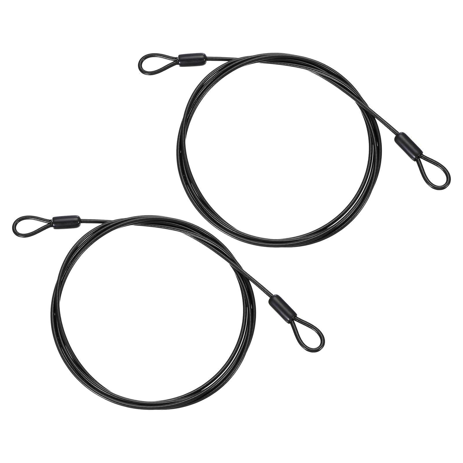 PATIKIL 1/8" Dia Vinyl Coated Stainless Steel Cable with Loops