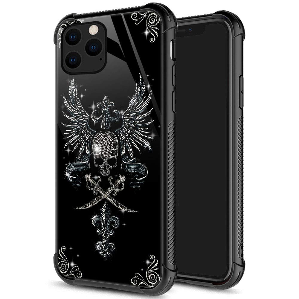 ZHEGAILIAN for iPhone 13 Case, Military-Grade Protection, All-Around Shockproof Corners, Anti-Scratch Phone Case for iPhone 13 - Diamond Skull