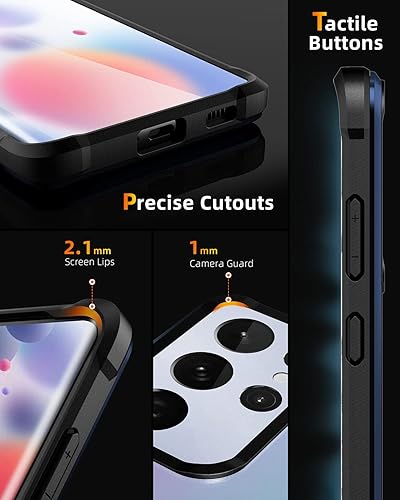 Miniatura 9 de ArmadilloTek CaseBorne R - Funda compatible con Samsung Galaxy S21 Ultra 5G, transparente a prueba de golpes, grado militar, probada en caídas de 12