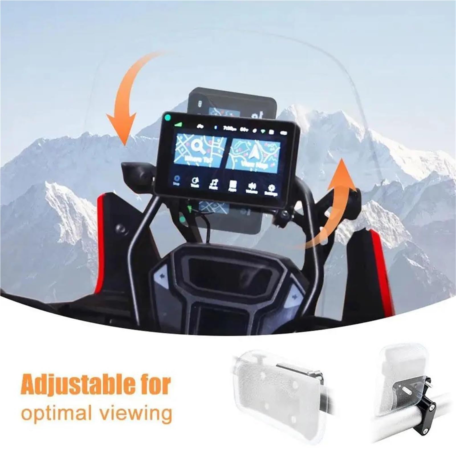 Accessori Moto Staffa Piastra Di Navigazione GPS Supporto Telefono Per XMAX300 XMAX400 2017-2022